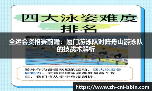 全运会资格赛前瞻：厦门游泳队对阵舟山游泳队的技战术解析